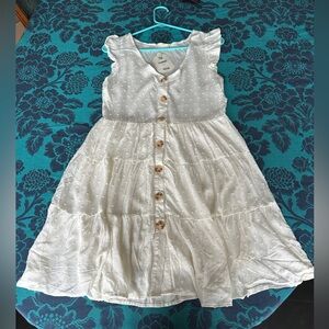 NWT Altar’d State S M White V-Neck Dress Button Graduation School Summer Spring